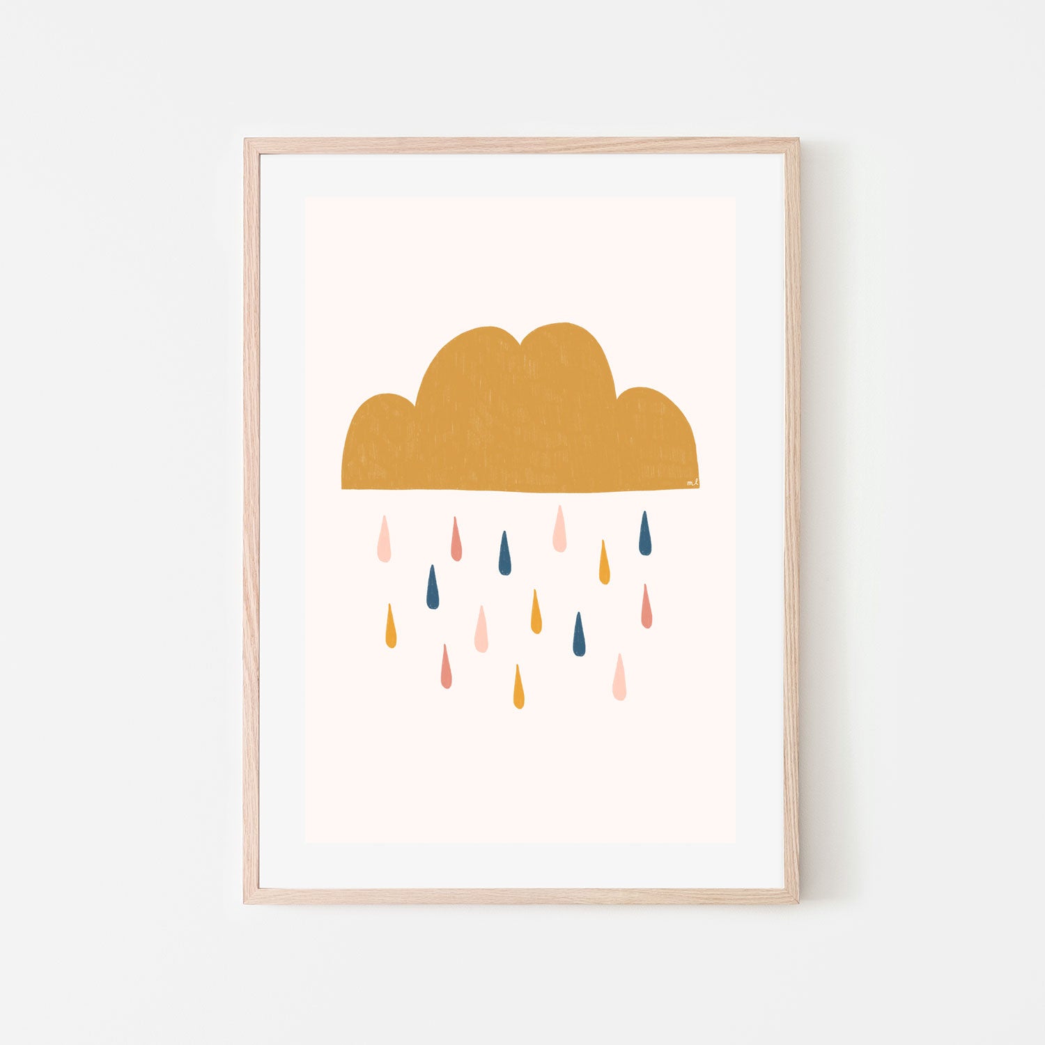 wall-art-print-canvas-poster-framed-Yellow Raining Cloud , By Menina Lisboa-6