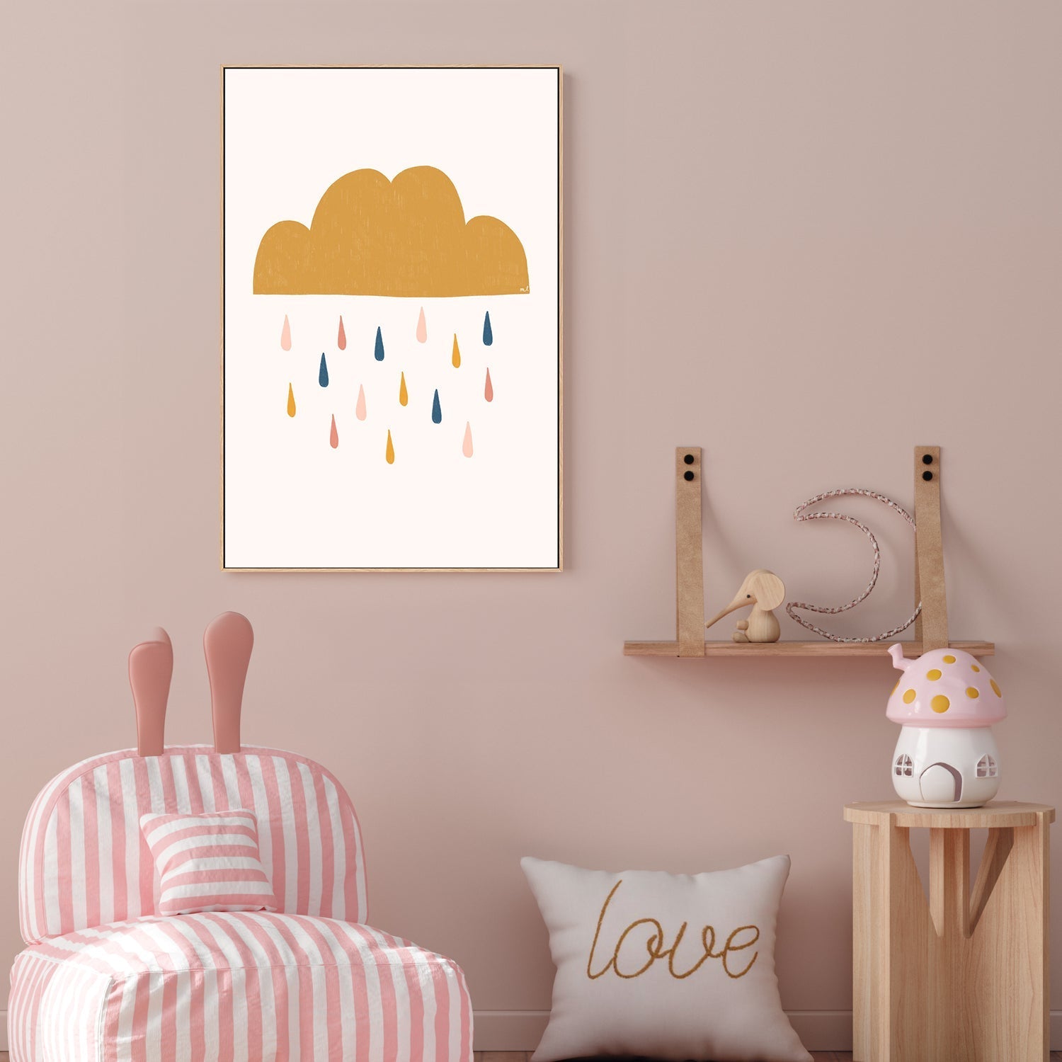 wall-art-print-canvas-poster-framed-Yellow Raining Cloud , By Menina Lisboa-7