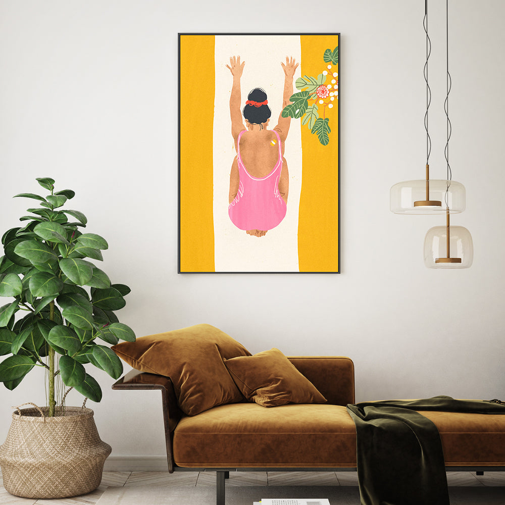 wall-art-print-canvas-poster-framed-Yoga Time , By Gigi Rosado-GIOIA-WALL-ART