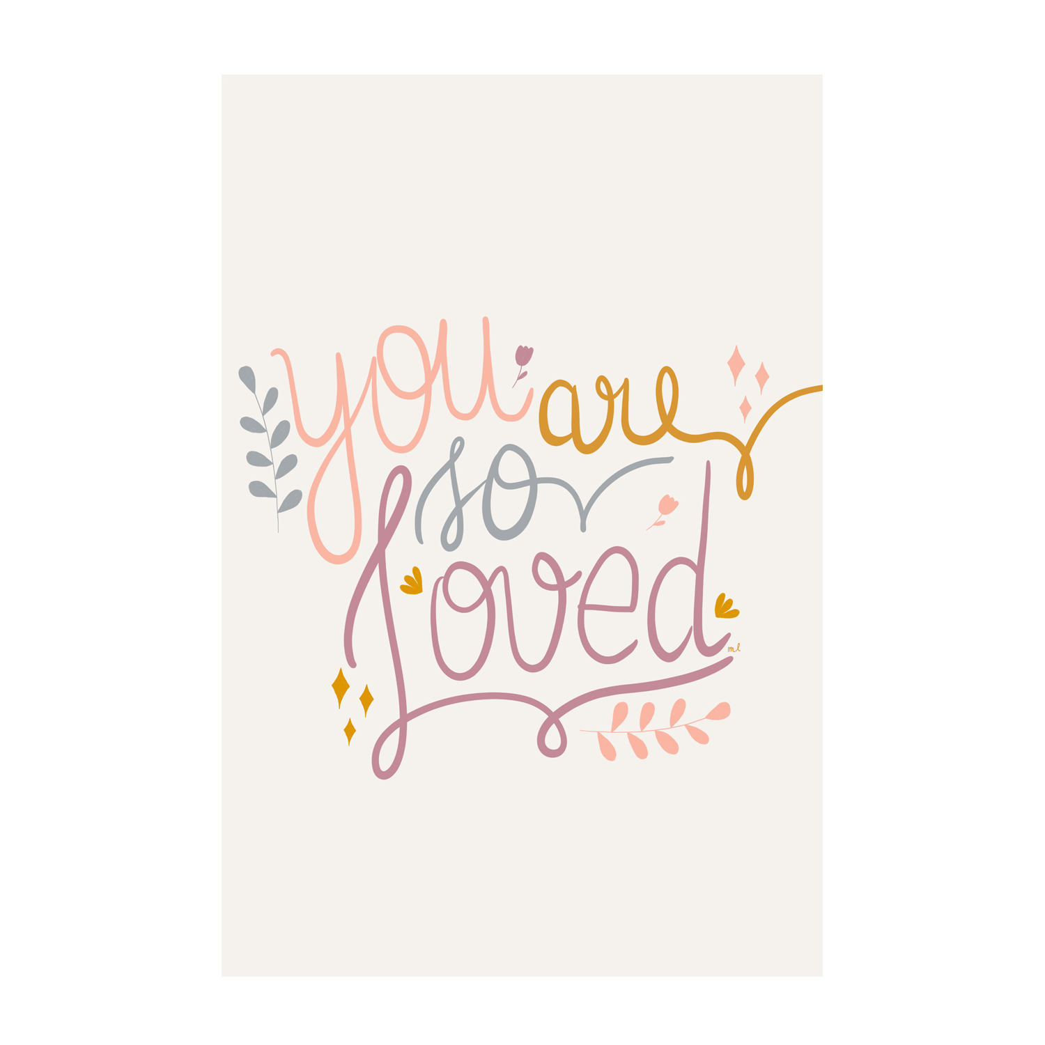 wall-art-print-canvas-poster-framed-You Are So Loved, Style B , By Menina Lisboa-1