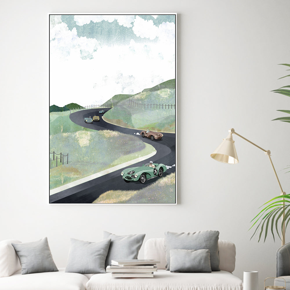 wall-art-print-canvas-poster-framed-Zandvoort Circuit, By Goed Blauw-GIOIA-WALL-ART