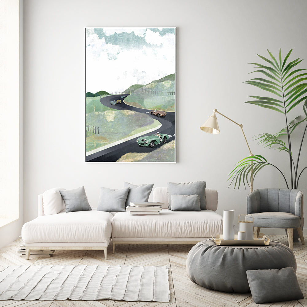 wall-art-print-canvas-poster-framed-Zandvoort Circuit, By Goed Blauw-GIOIA-WALL-ART