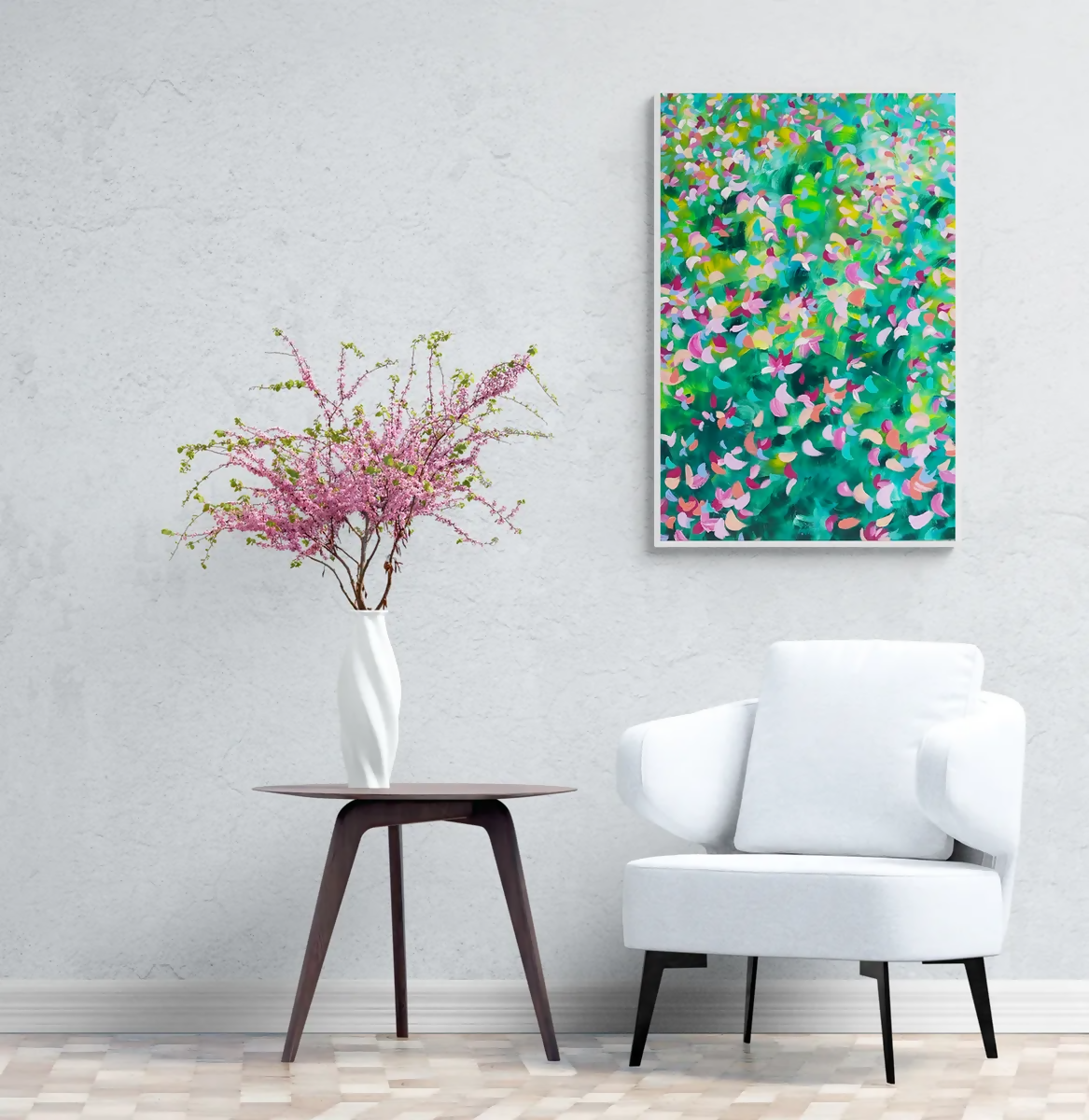 Spring, Original Hand-Painted Canvas By Katherine Spiller