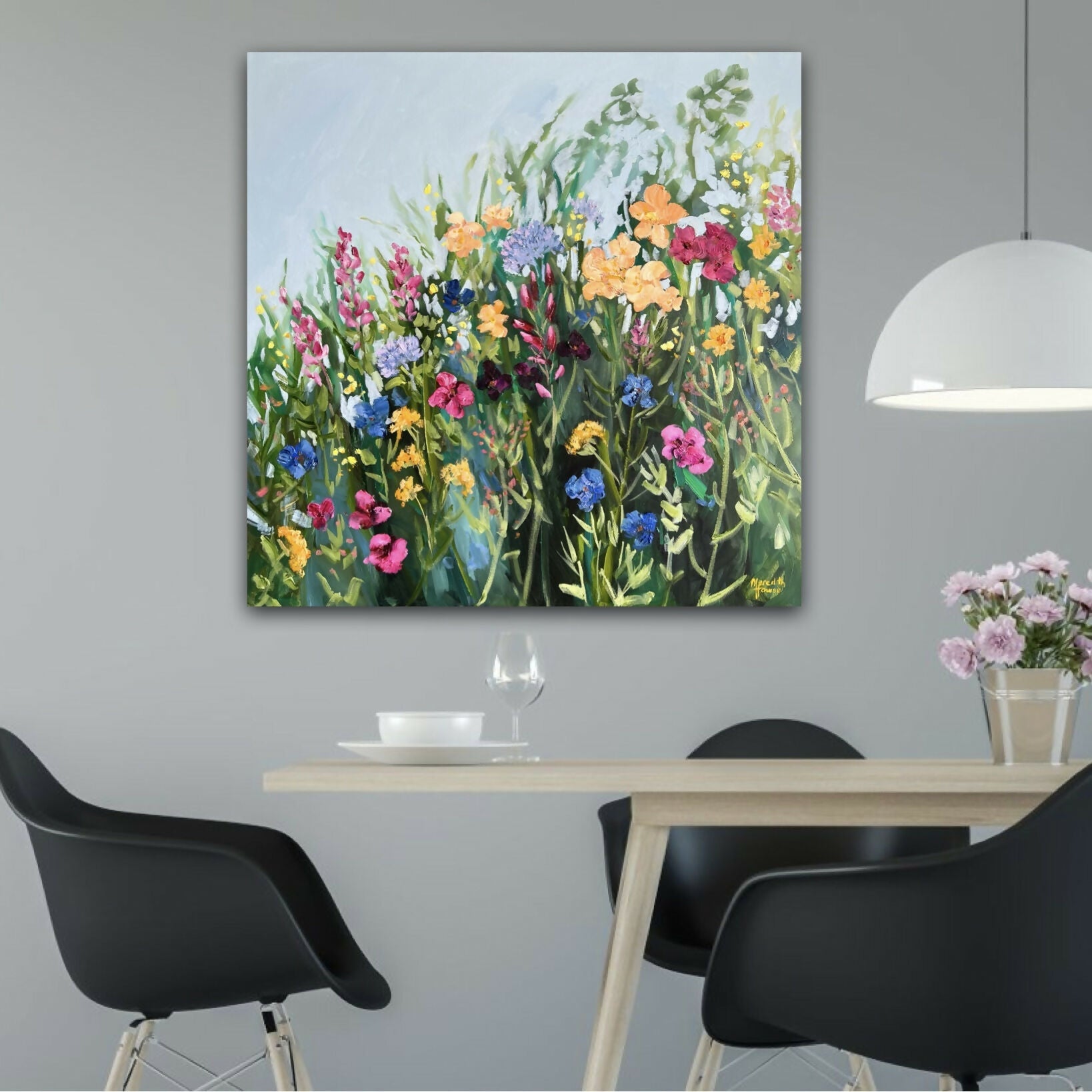 Colourful Spring, Original Hand-Painted Canvas By Meredith Howse